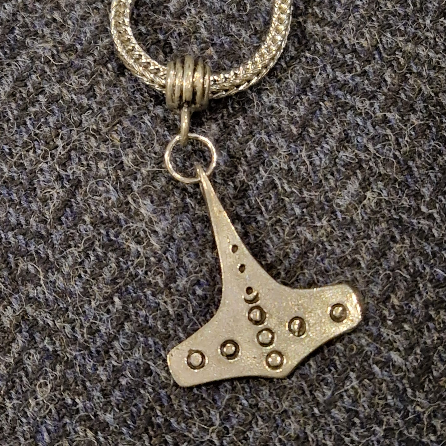 Flekstad Thor's Hammer on Etruscan Chain