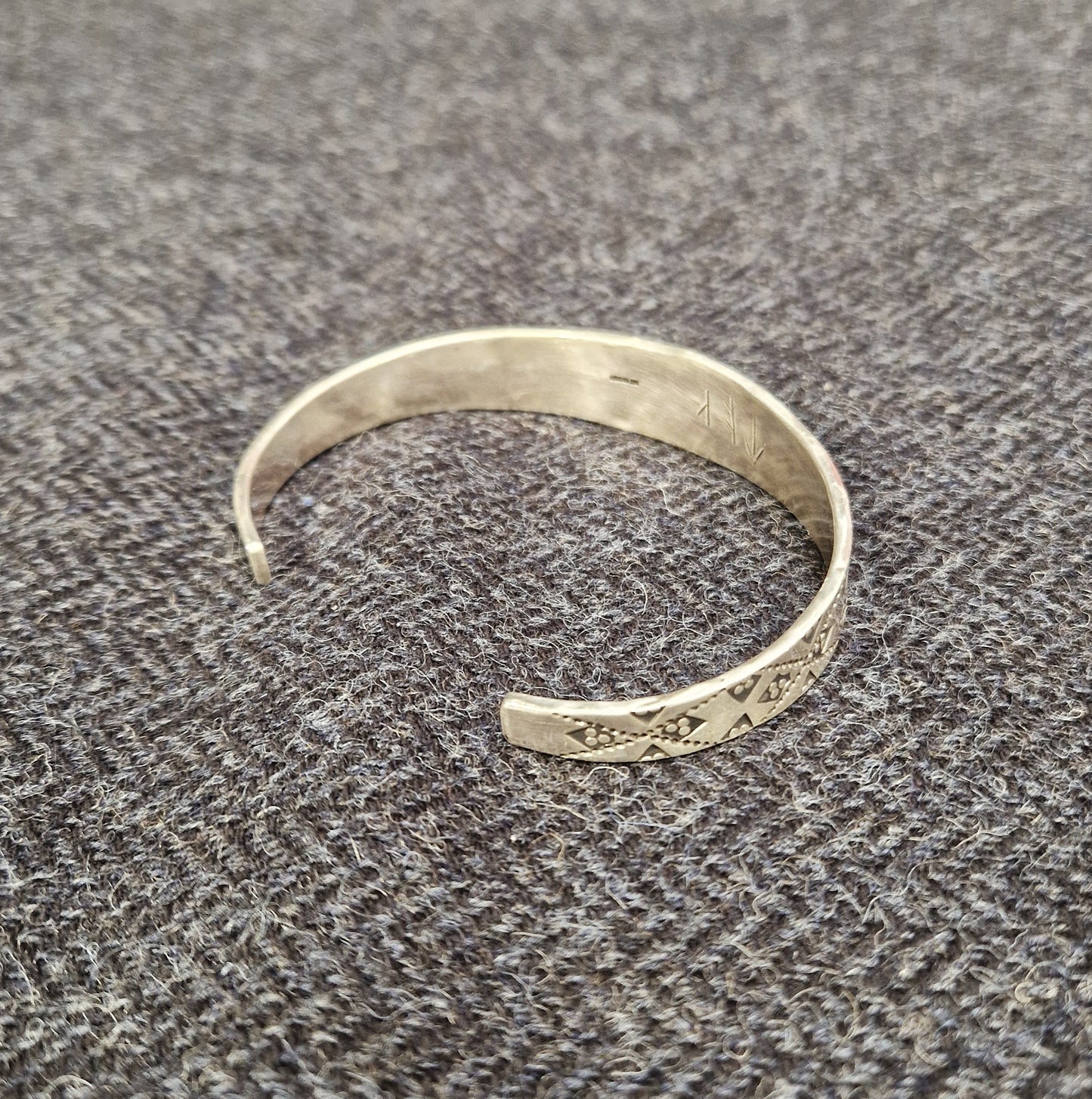 Huxley Hoard Narrow Stamped Cuff Bracelet