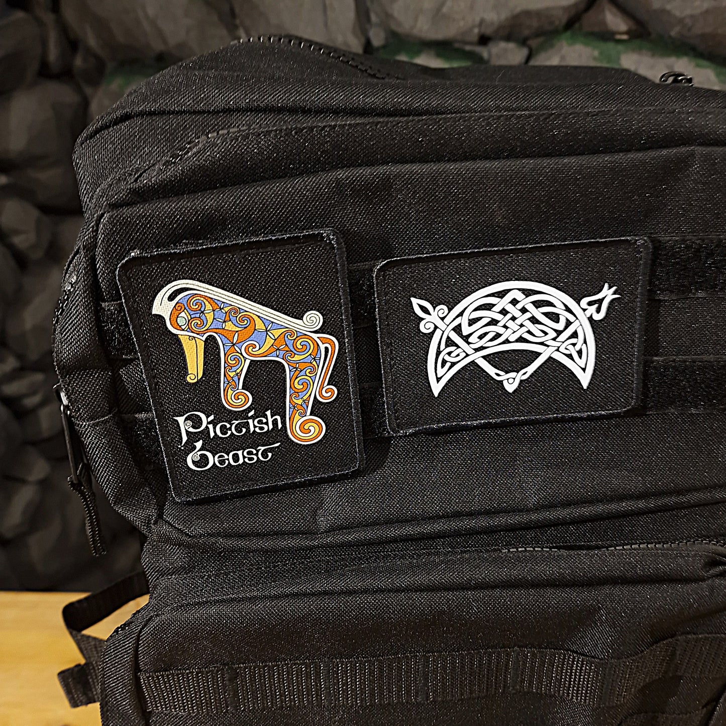 Pictish Crescent & V Rod Patch