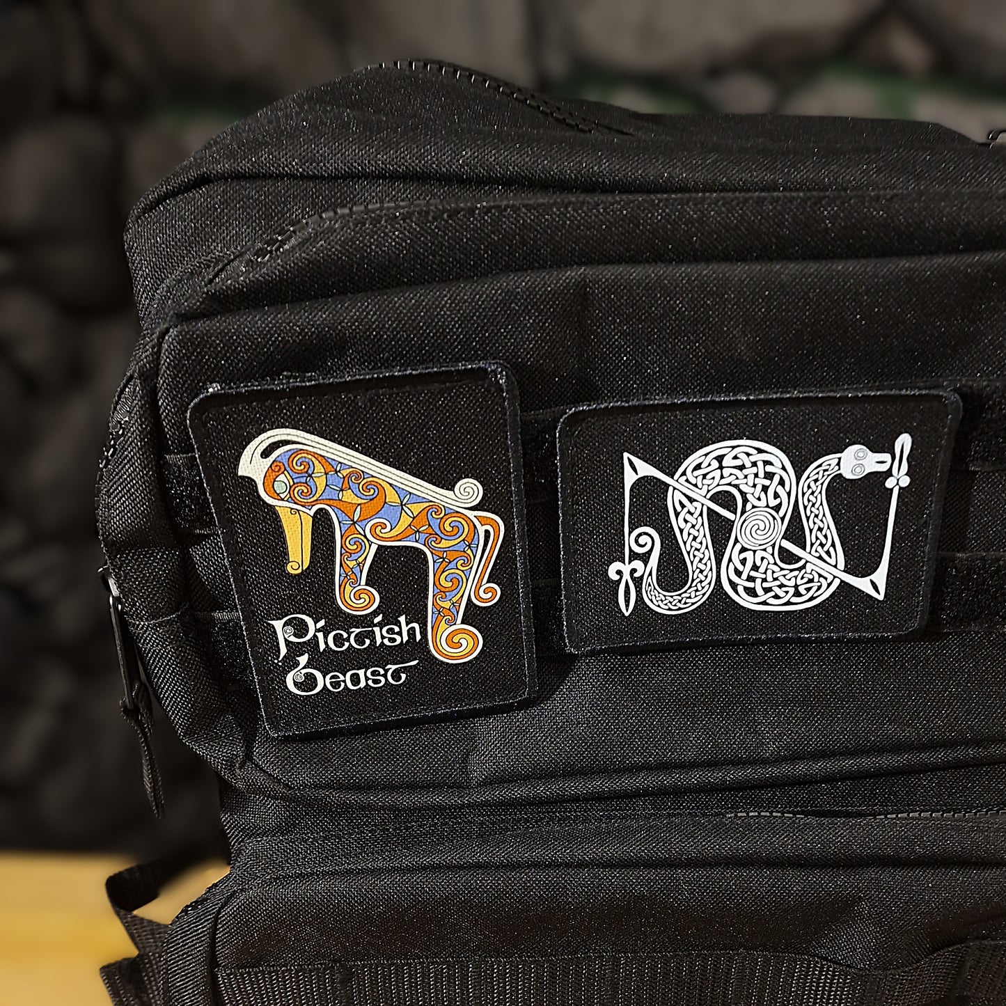 Tactical Backpack With Velcro Strip For Patches