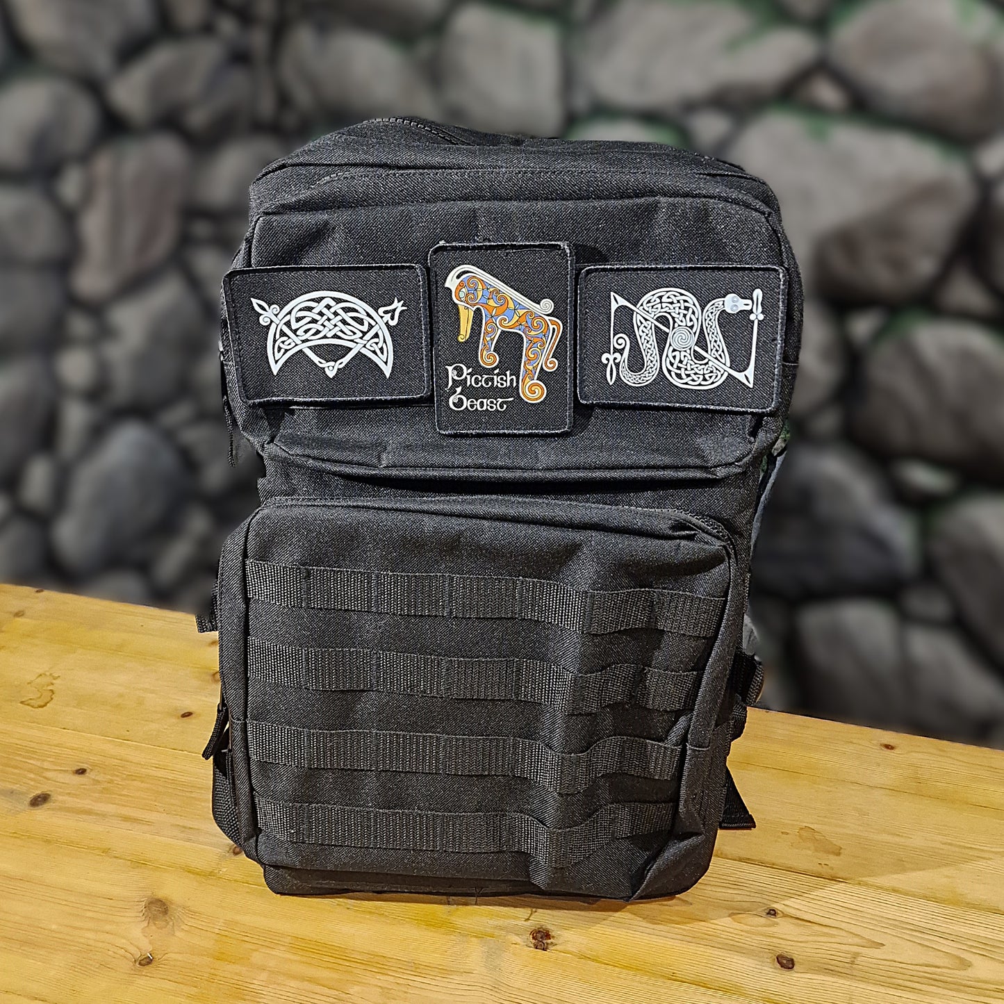 Tactical Backpack With Velcro Strip For Patches