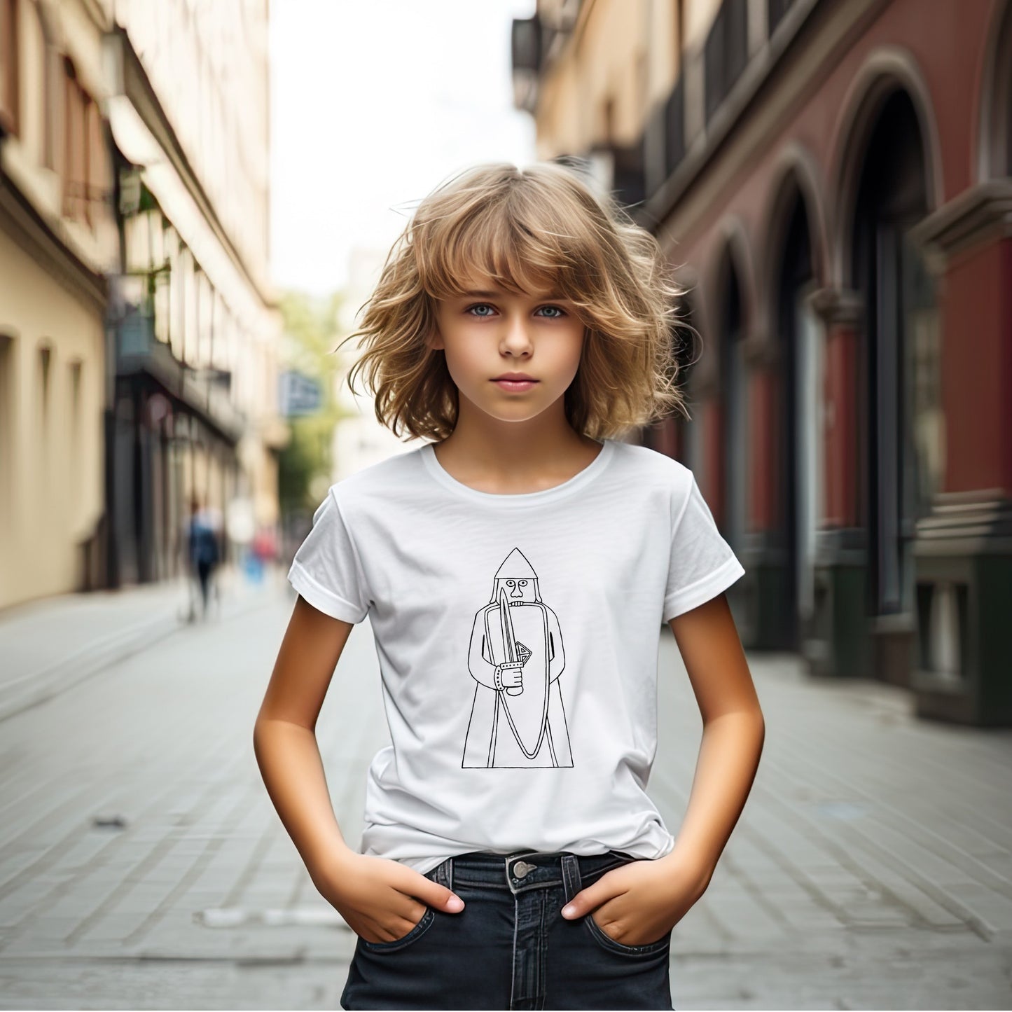 Kid's Colour In Again And Again T-shirt - Berserker Design