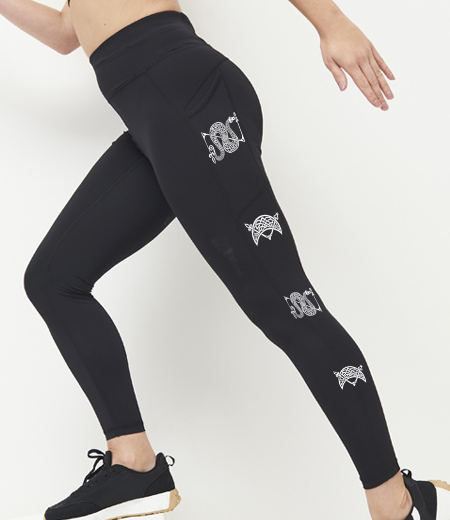 Pictish Motif Recycled Tech Leggings
