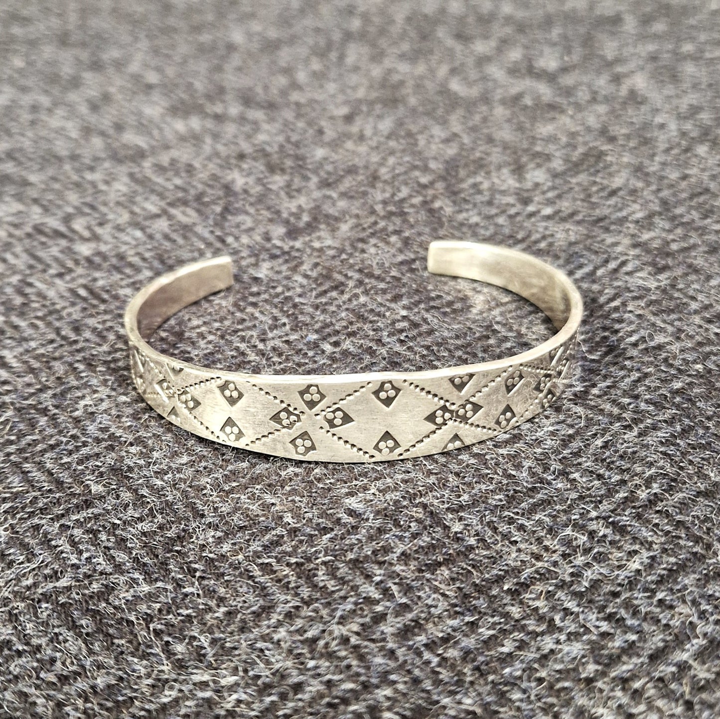 Huxley Hoard Narrow Stamped Cuff Bracelet