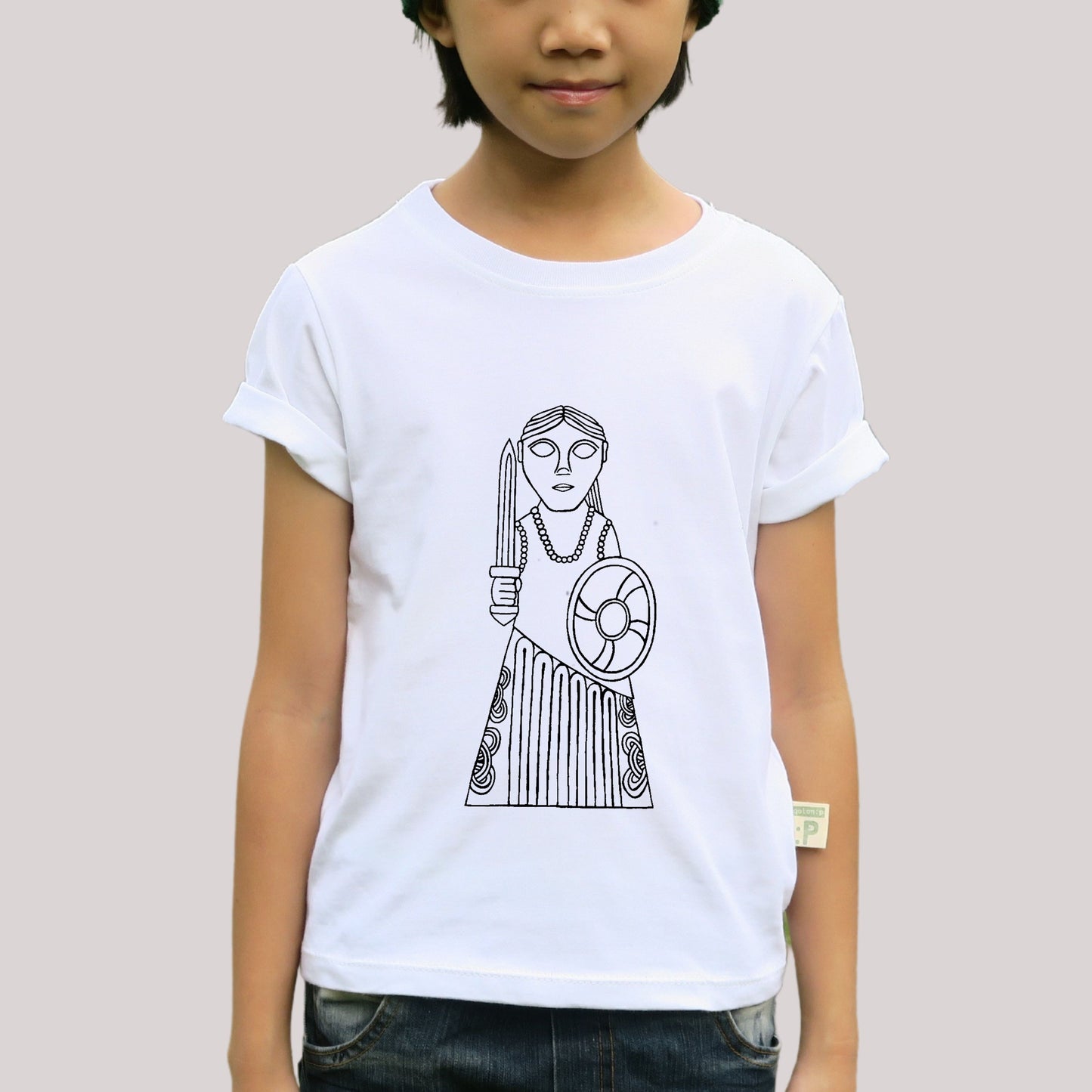 Kid's Colour In Again And Again T-shirt - Shieldmaiden Design