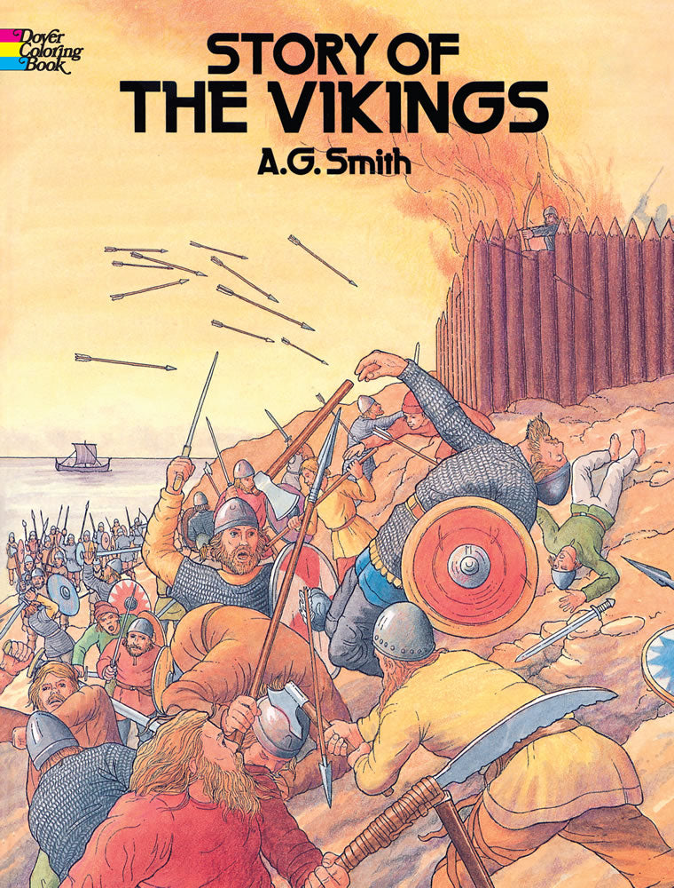 Story of the Vikings Coloring Book