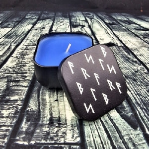 Njord's Breath Rune Candle Tin