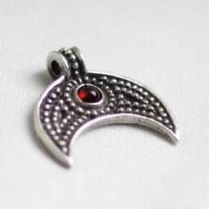 925 Sterling Silver Lunular II Red