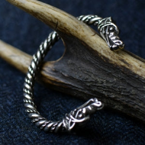 925 Sterling Silver Large Wolf Bracelet