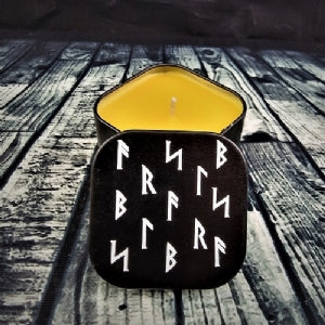 Freya's Tears Rune Candle Tin