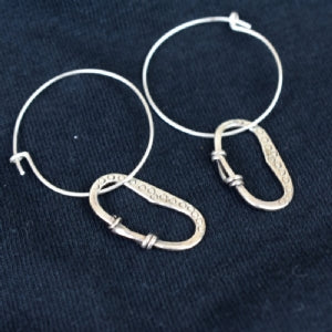 Sterling Silver Fire Striker Earrings (Pair)