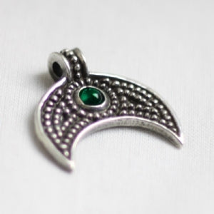 925 Sterling Silver Lunular II Green