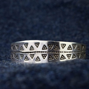 925 Sterling Silver Triangle Cuff #2