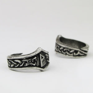 Wunjo Letter W rune Ring - Adjustable