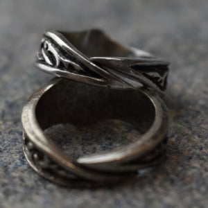 Cen Letter C Rune Ring - Adjustable