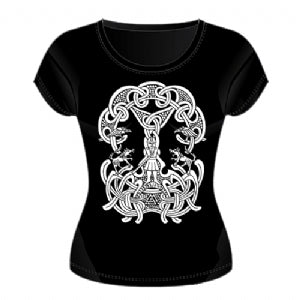 Fitted T-shirt - Odin & the Runes