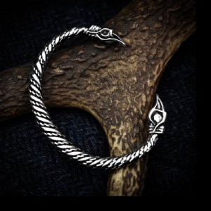 925 Sterling Silver Small Raven Bracelet