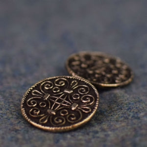 Jorvik Scroll Work Brooch : Bronze