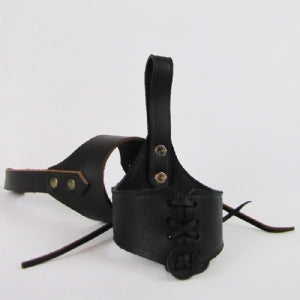Brown Drinking Horn Belt Hanger