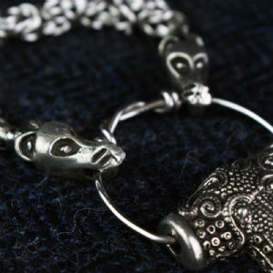 Blue Skane Hammer on Dragon Chain - Long Chain