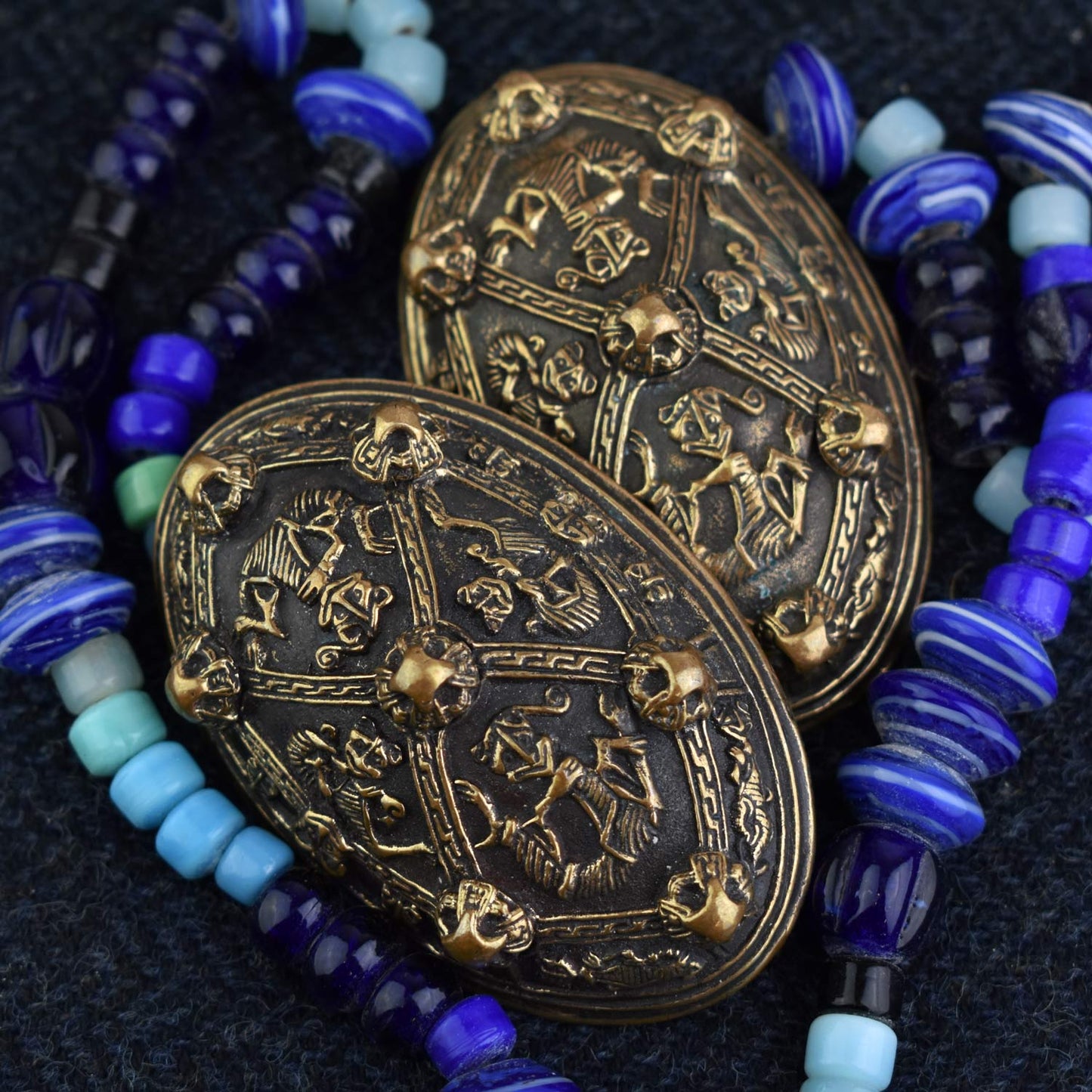 Pair of Tortoise Brooches - Bronze