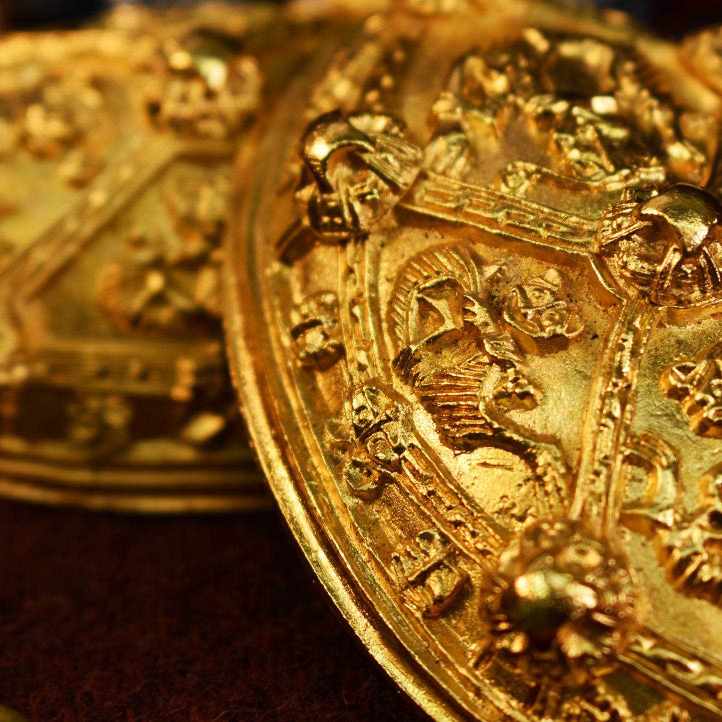 Pair of Tortoise Brooches - Gold Plated