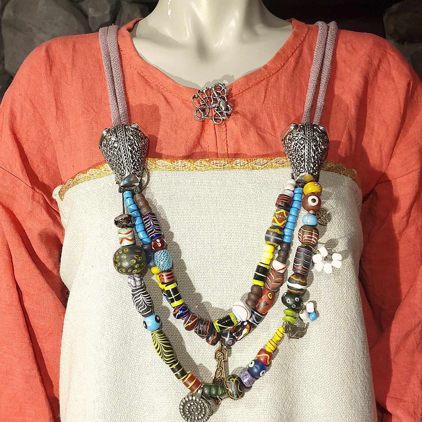 Gotland Bear Head Brooches - Pair