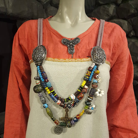 Birka Type Oval Brooches - Pair