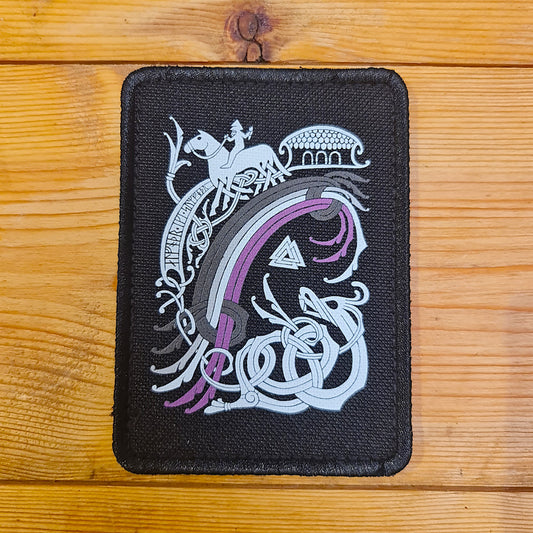 Asexual Bifrost Rainbow Printed Velcro Patch
