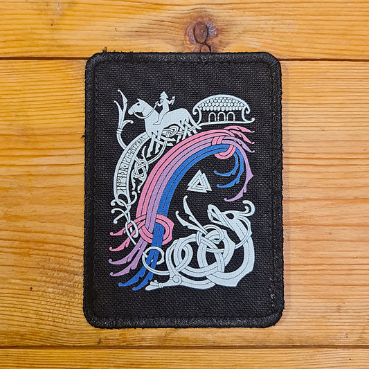 Bisexual Bifrost Rainbow Printed Velcro Patch