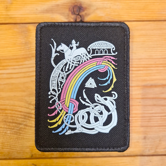 Pansexual Bifrost Rainbow Printed Velcro Patch