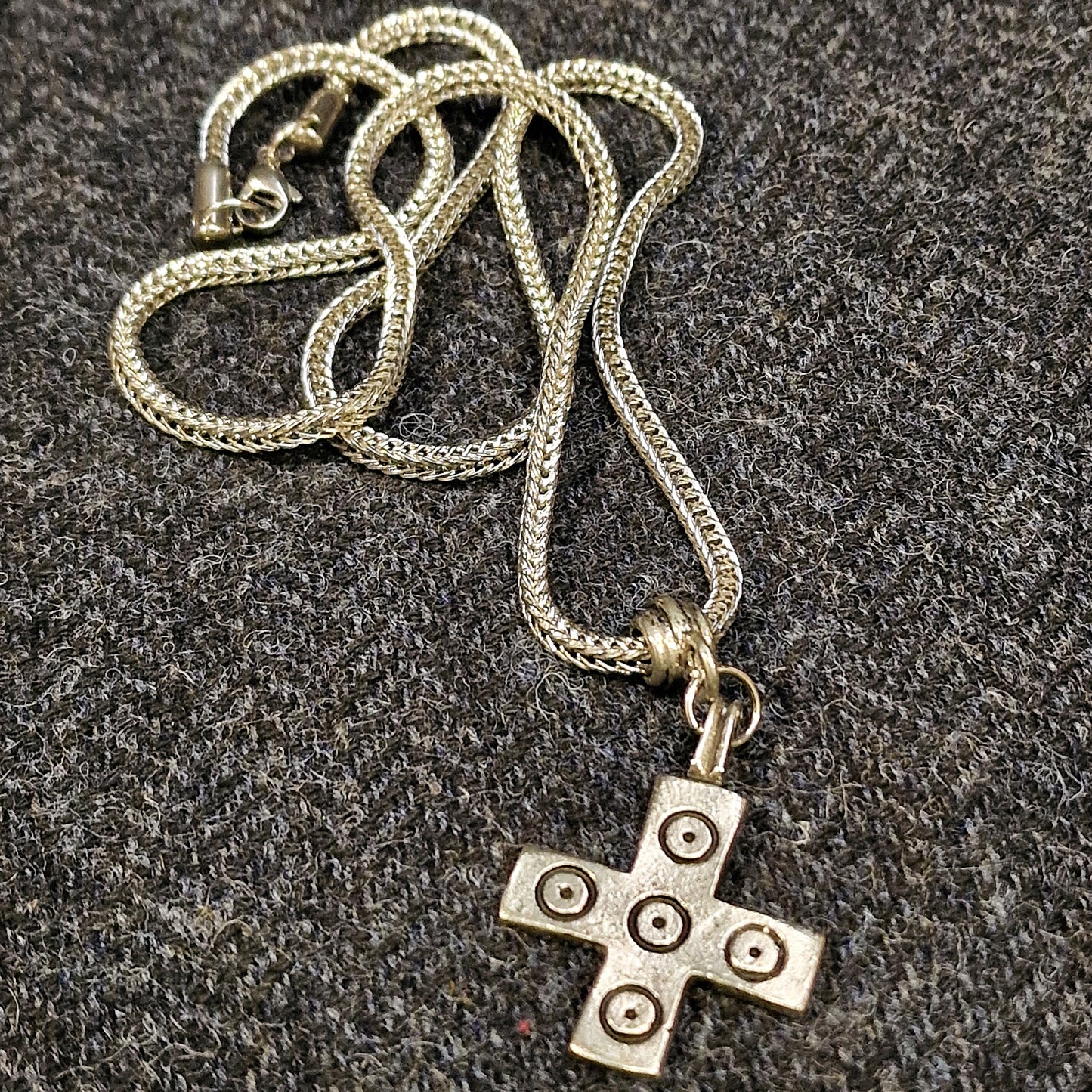 Saxon Cross on Etruscan Chain