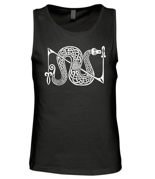 Pictish Snake And Z Rod Unisex Vest Top