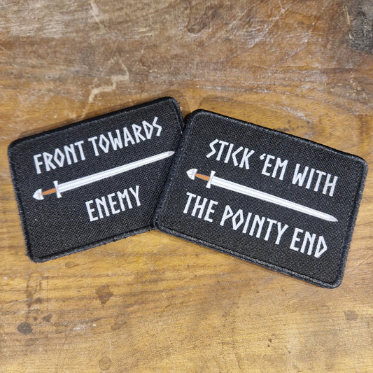 Sword Slogan Velcro Patches