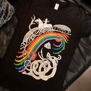 Fitted T-shirt Bifrost Rainbow Bridge