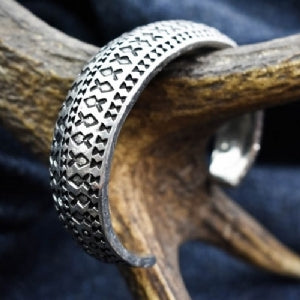 Galloway Hoard Convex Stamped Cuff Bracelet