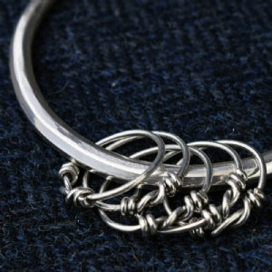 925 Sterling Silver Knotted Bangle