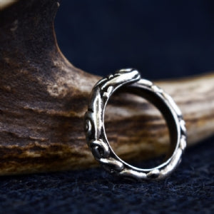 925 Sterling Silver Adjustable Ringerike Ring