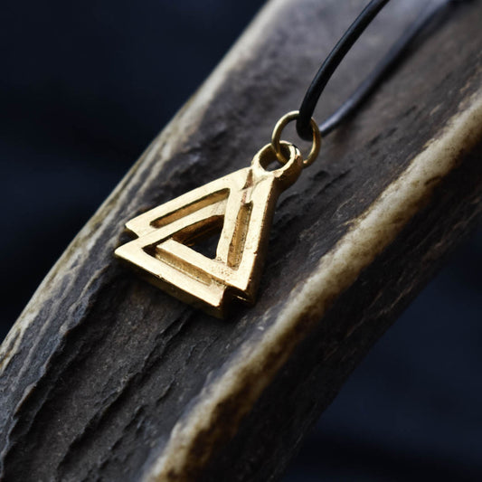 Gold Plated Small Valknut